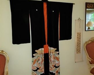 Japanese silk kimono