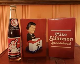 Mike Shannon talking bobbleheads and a 1982 World Champions Coke Bottle