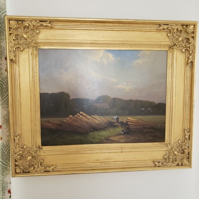 Andre Balyon oil on canvas, signed and date lower right '94, approx. 34" x 28" with frame