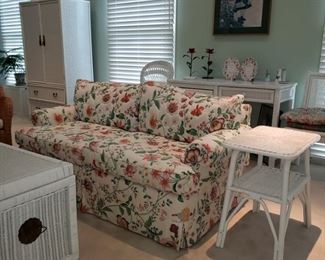 Wicker and upholstered furniture