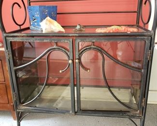 Glass doors on bakers rack