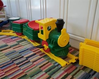 Child's Ride On train and tracks