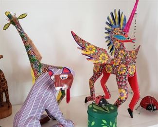 Collection of handmade animals by Aaron Jimenez Ojeda