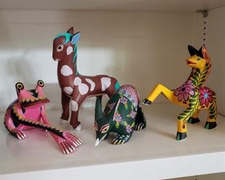 Collection of handmade animals by Aaron Jimenez Ojeda