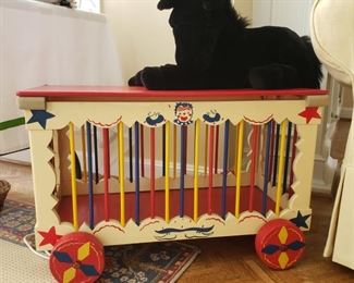 Vintage Circus toy box