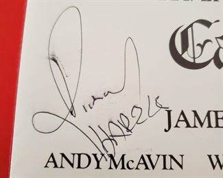 Camelot playbook autographed by Richard Harris
