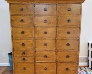 Pine desk/television cabinet