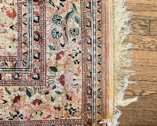 Detail: Chinese silk rug