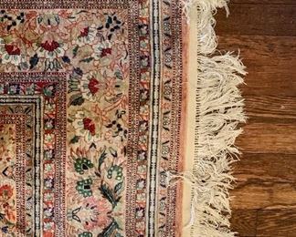 Detail: Chinese silk rug 