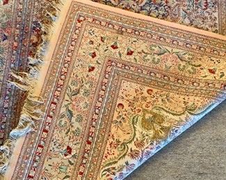 Detail: Chinese silk rug