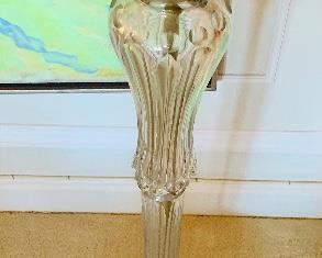 Detail: Murano glass floor lamp. 68"H. AS IS  