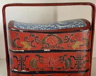 Detail; Chinese wedding box