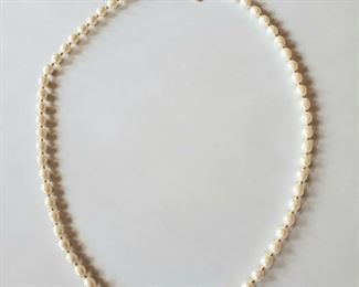 $10; Napier 24" costume pearl necklace  