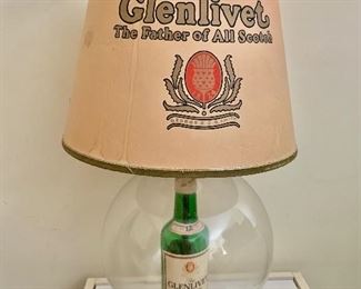 $95 Glenlivet lamp; 22" H