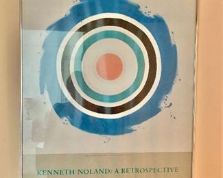 $65; Framed Kenneth Noland Poster; 23" x 29"
