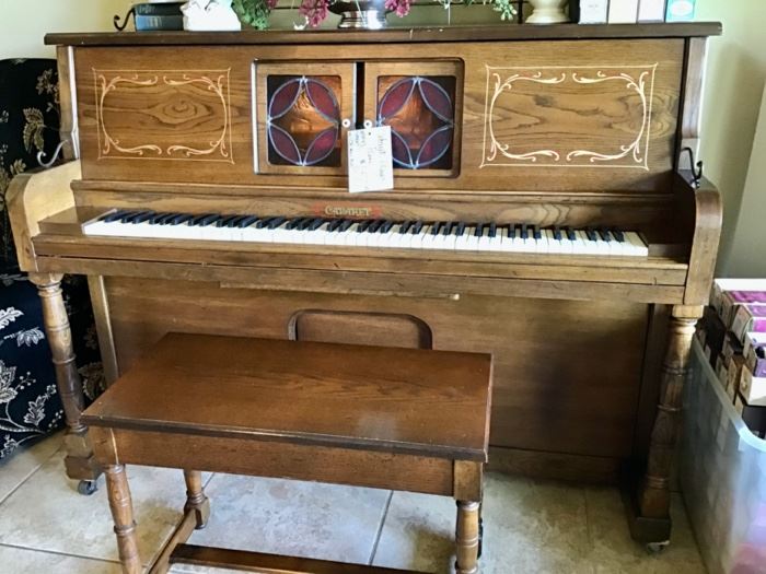 Cabaret Player Piano.  Fully Functional.  Comes with 108 Music Rolls, and Sheet Music.  Plays beautifully!