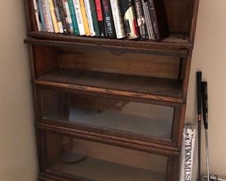 Antique barrister bookcase.