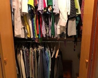 Hundreds of pieces of name-brand clothing at this sale.