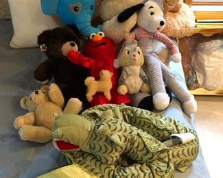 Stuffed animals.