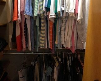 Lots of men’s golf clothing in excellent condition.