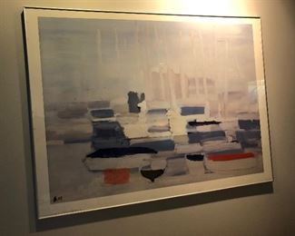 Large framed print — Nicolas de Stael.