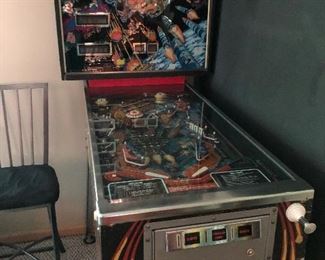 Meteor pinball game by Stern Electronics.
