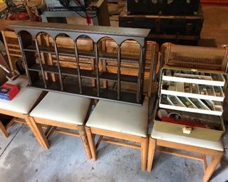 Tackle box with fishing lures and accessories.