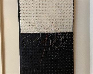 This art is all nails spaces
Perfectly with wire!   Cool 21 x 34.  $200