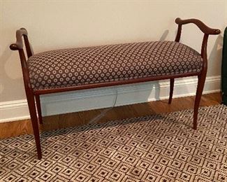 Mid century lovely bench. 40 x 15 w x 26 high.  $275 