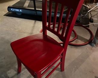 Red chair.  $25.  