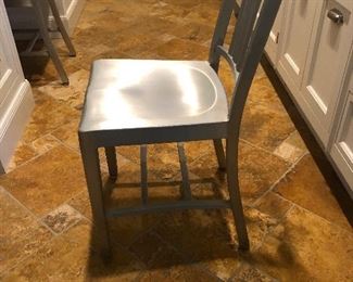 Two silver metal chairs.   Desk?  Anywhere?   Pair. $75