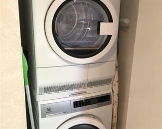 Stacking Electrolux Washer and Dryer!