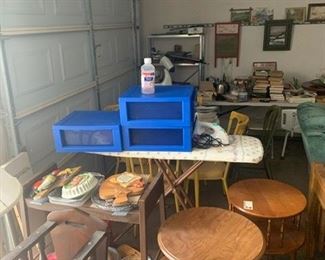 End tables, breakfast nook table and chairs