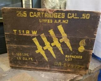 World War II Admonition Box 265 Cartridges Cal. .503