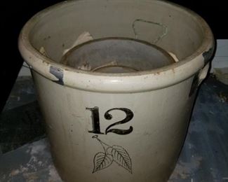 Antique Crock #12 (Smaller ones inside of it)