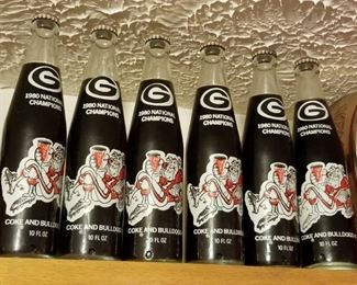 Georgia 1980 National Champions Coke Bottles