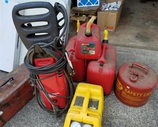 Pressure Washer/Gas Cans