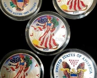 Painted 2001 Silver Eagles