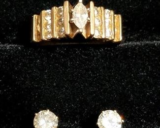 Diamonds and 14k Gold