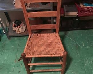 French Style Vintage Straw Chair