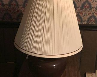 Large Brown Vintage Table Lamp