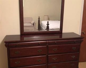 Universal Furniture 8 Drawer Dresser with Mirror