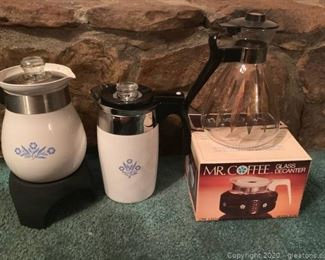 Variety of Vintage Coffee Pots