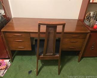 Vintage Mid Century broyhill Premier Desk and Chair