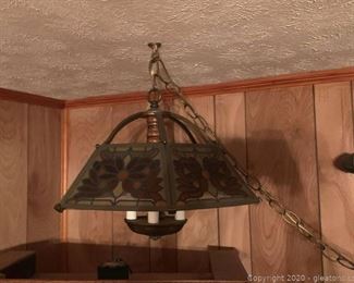Vintage Modulite Hanging Swag Lamp