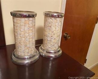 Vintage Towle Silversmiths Table Lamp Set