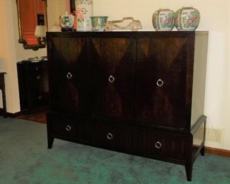 Ethan Allen Entertainment Center...could make a great bar of a home office ! 