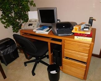 Desk, Computer and Related Items 