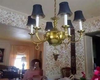 Antique bass light fixture