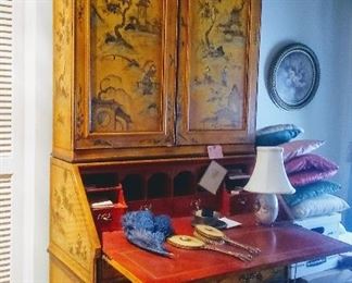 Baker Oriental yellow desk.
